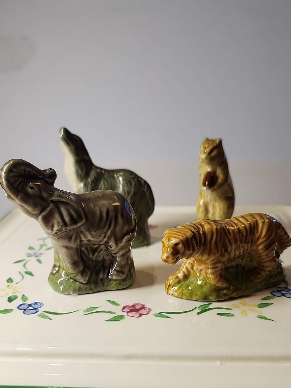 Wade Whoppas England Ceramic Animal Figurine Set - 4